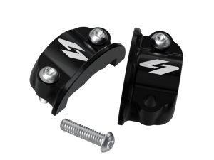 Pro-Line Perch Half Clamps - Black. Fits Softail 1984-2024, Dyna 1991-2017, Most Touring 1982-2024, Sportster 1982-2003 & FXR 1982-1994