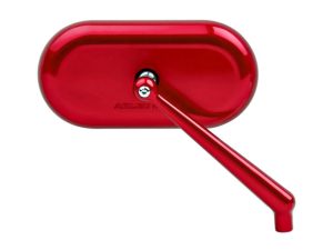 Forged Oval Mirror - Red. Fits Right.