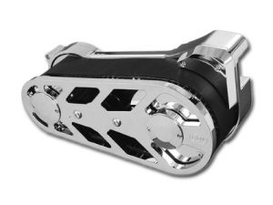 3-3/8" Top Fuel Open Primary Belt Drive Kit with Bearing Support. Fits Softail 1990-2006.