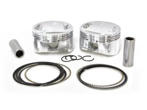 +.010" Pistons with 10.25:1 Compression Ratio. Fits Big Twin 1999-2006 with 88ci to 95ci Big Bore Twin Cam Engine.