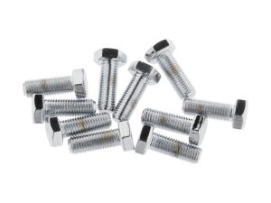 5/16-24 x 7/8" UNF Hex Head Bolts - Chrome. Pack 10.