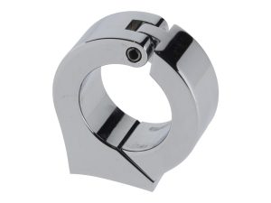 Cup Mounting Bracket - Chrome. Fits 1-1/4" Diameter Handlebars using Dakota 3-3/8" Gauge Cup.
