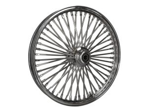 21" x 2.15" Mammoth Fat Spoke Front Wheel - Chrome. Fits Mid Glide Dyna 2012-2017 & FX Softail 2018up.
