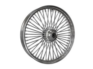 23" x 3.5" Mammoth Fat Spoke Front Wheel - Chrome. Fits Softail Heritage 2011up, Deluxe 2011-2020, Slim 2012-2021 & Fatboy 2011-2017