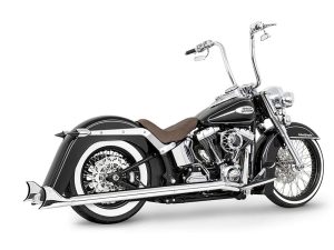 36" Replacement SharkTail Muffer Set - Chrome. Only Fits Softail 1997-2017 Running Freedom SharkTail Exhaust Systems.