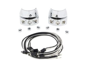 Left & Right Handlebar Switch Assembly - Chrome