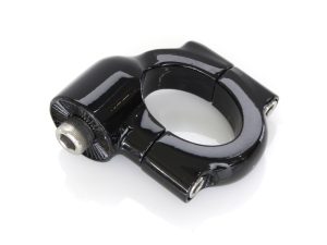 Side Mount Number Plate Clamp - Black. Fits Rocker & Breakout 2013-2017.