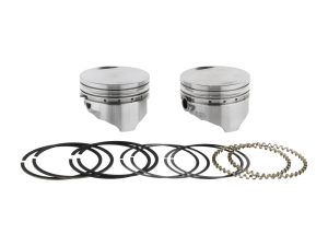 +.040" Flat Top Pistons with 9.0:1 Compression Ratio. Fits Sportster 1986-2021 with 1200cc Engine & Sportster 1986-1987 with 1100cc Engine.