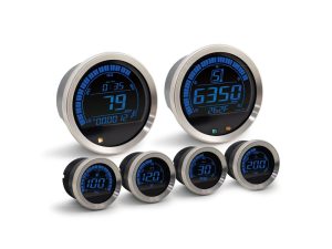 Speedometer & Tachometer - 6 Gauge Kit - Silver. Fits Touring 2004-2013 with Fairing.