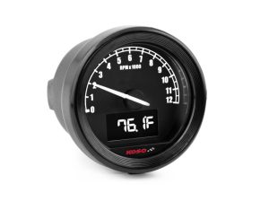 2-3/16" Digital Tachometer - Black.