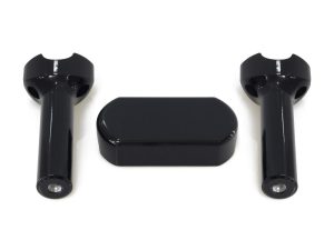 6" Straight One Piece Riser Kit - Gloss Black. Fits 1-1/4" Handlebar