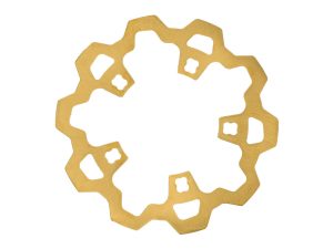 11.8" Front Enforcer/Prodigy Disc Rotor - Gold. Fits Touring 2014-2023 with OEM Wheel.