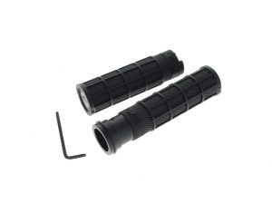 Replacement Rubbers for Hart-Luck Full Waffle Lock-On Handgrips - Black. Fits Indian Touring 2018up.