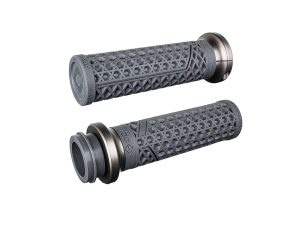 Vans Signature Lock-On Handgrips - Graphite/Gun Metal. Fits Indian Touring 2018up.