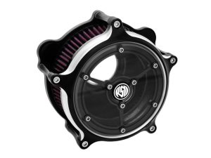 Clarity Air Cleaner Kit - Black Contrast Cut. Fits Touring 2017-2024 & Softail 2018-2024