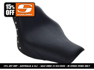 Studded Renegade Solo Seat. Fits Softail Deluxe & Heritage Classic 2018up.