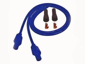 8mm 24" Universal Spark Plug Wire Set - Blue. Fits Evolution Style Engines.