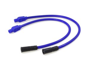 10.4mm Spark Plug Wire Set - Blue. Fits Touring 1999-2008 with EFI and Sportster 2004-2006.
