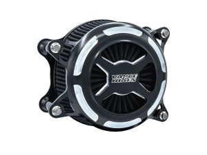 VO2 X Air Cleaner Kit - Black Contrast. Fits Touring 2017-2024 & Softail 2018-2024