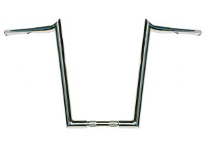 16" x 1-1/4" Chubby Hooked Ape Hanger Handlebar - Chrome.