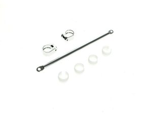 V-Twin Handlebar Crossbar with Clamps - Silver.