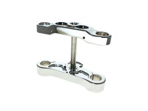 4 Degree Raked Triple Tree Kit - Chrome. Fits Breakout 2018-2022 with 21" or 23" Wheel Upgrade.